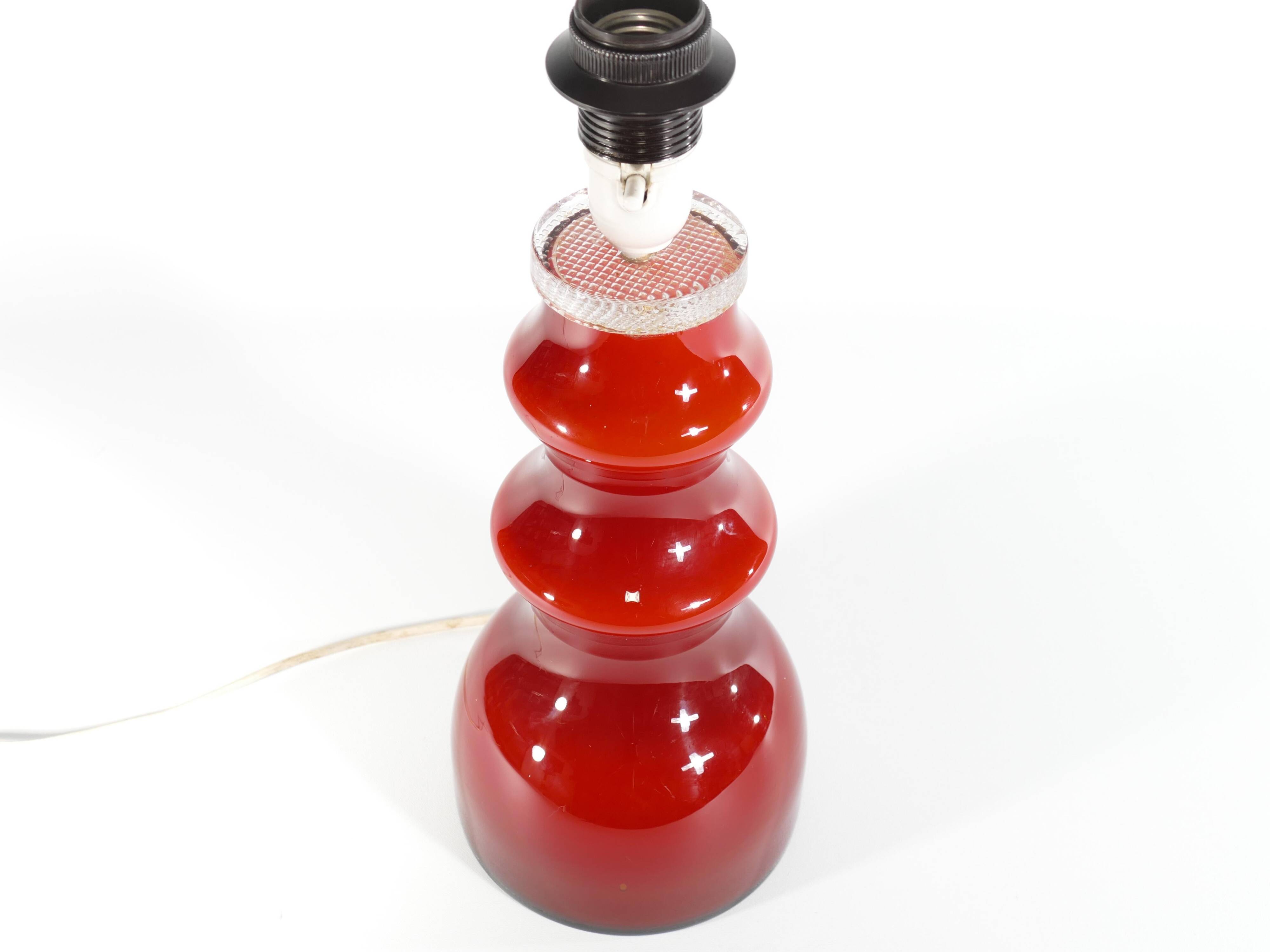 Scandinavian Modern Oxblood Red Table Lamp  by Gert Nyström for Hyllinge