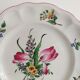 Assiette Lunéville fleurs peintes à la main