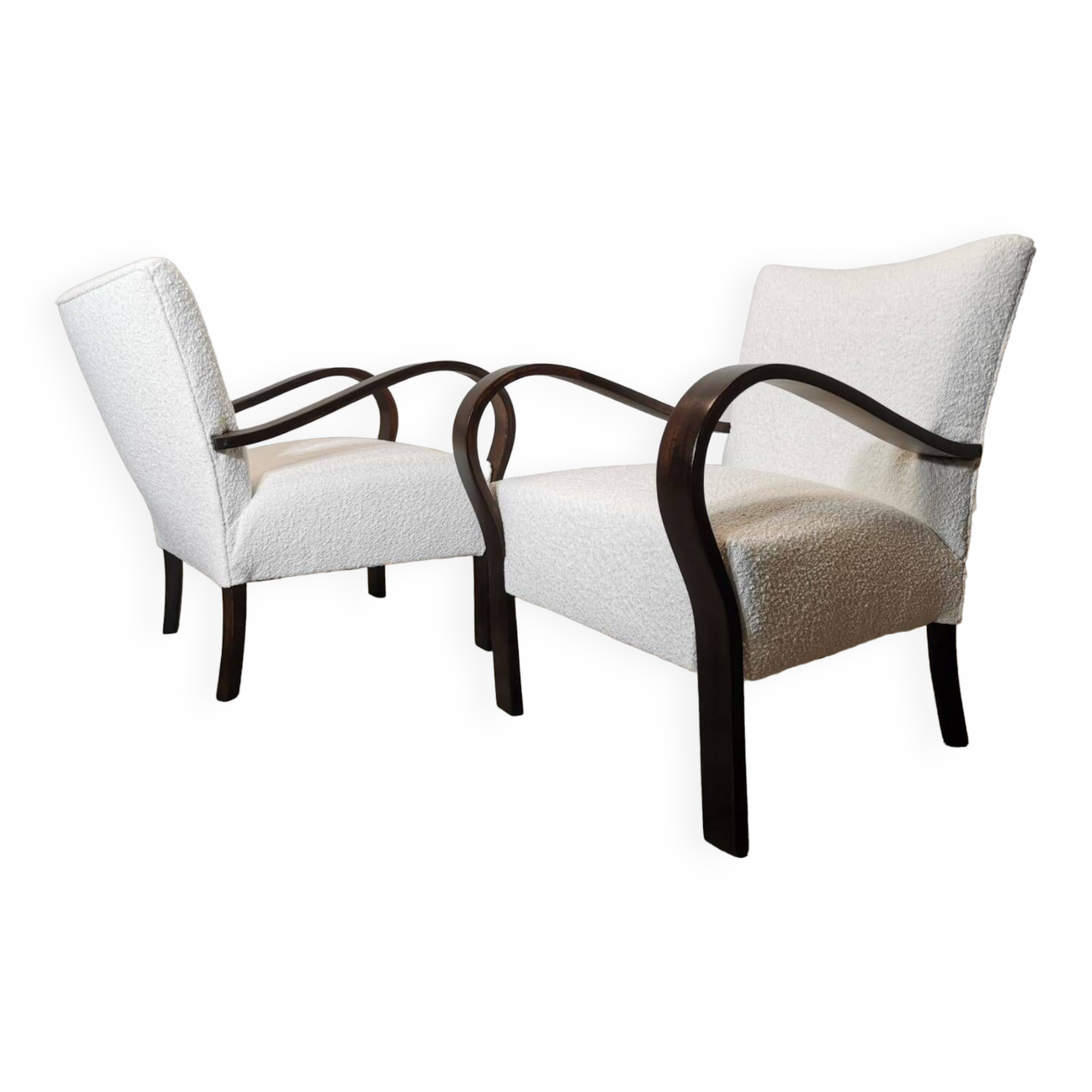 Art Deco Lounge Chairs, Set of 2