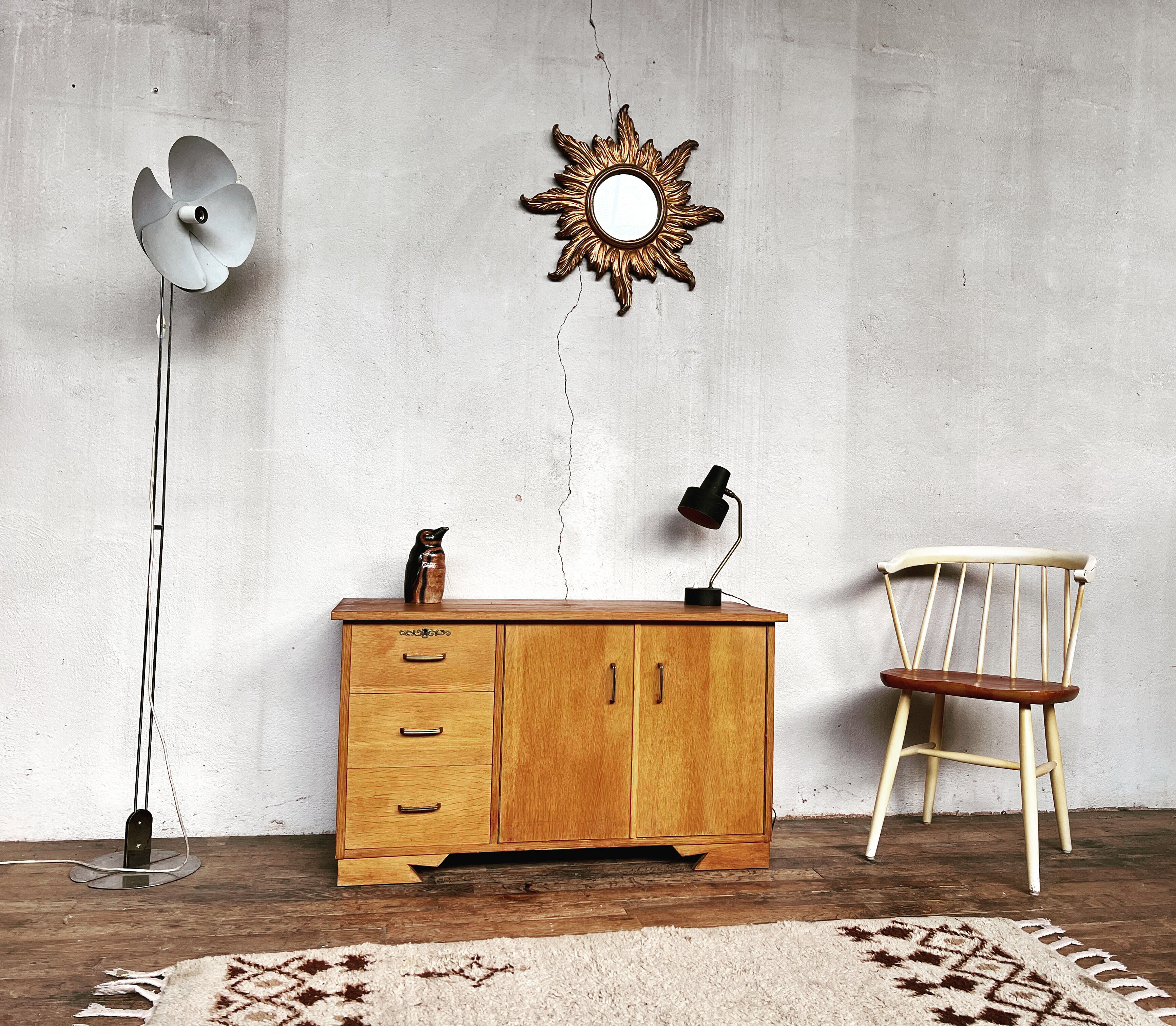 Vintage french modernist tv/hifi cabinet 1960