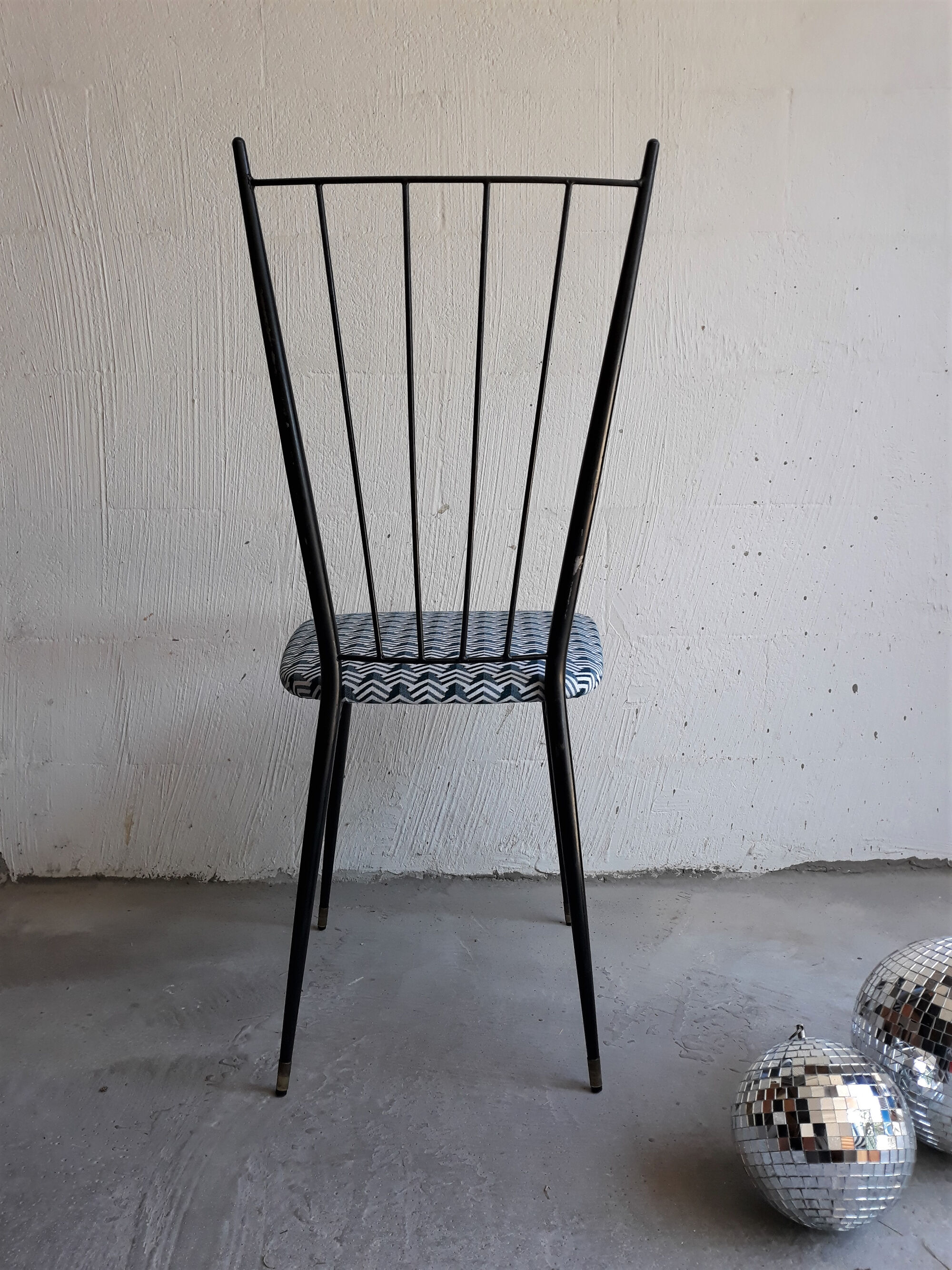 Suite de 4 chaises 1950 design Colette Gueden