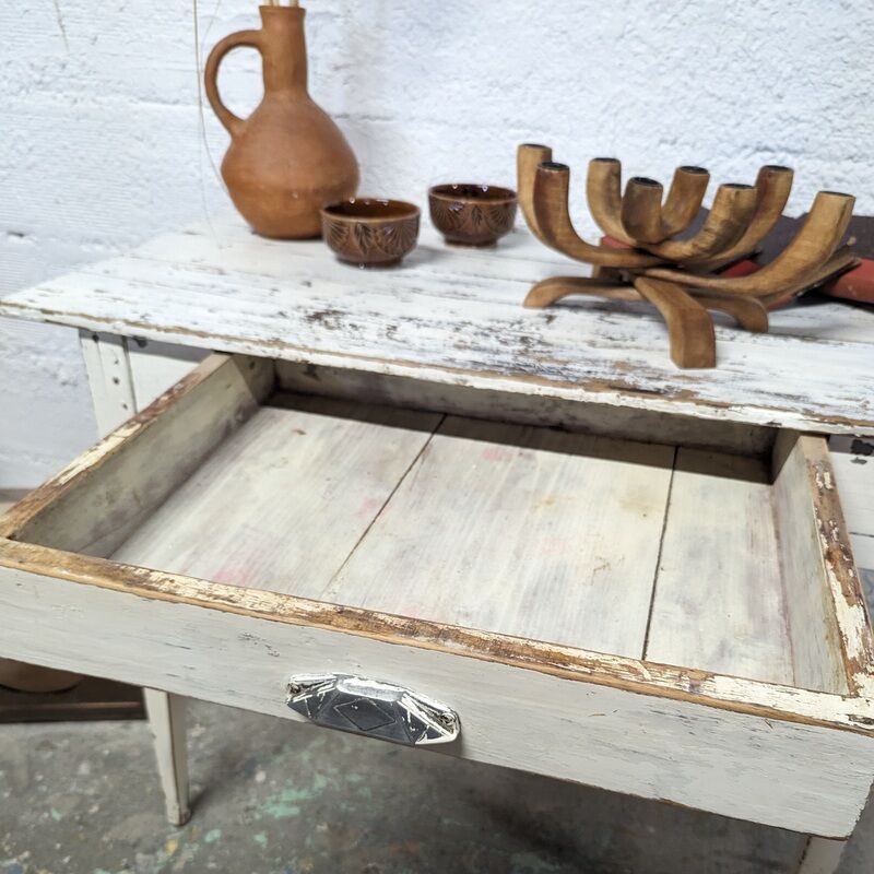 Patinated farmhouse table