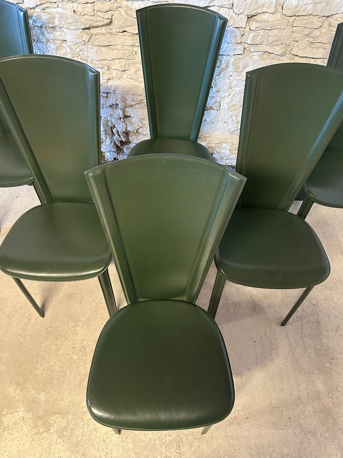 6 Roche Bobois chairs, 1980s vintage