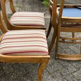 Lot de 4 chaises de salle à manger vintage en acajou