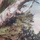 Painting on canvas signed