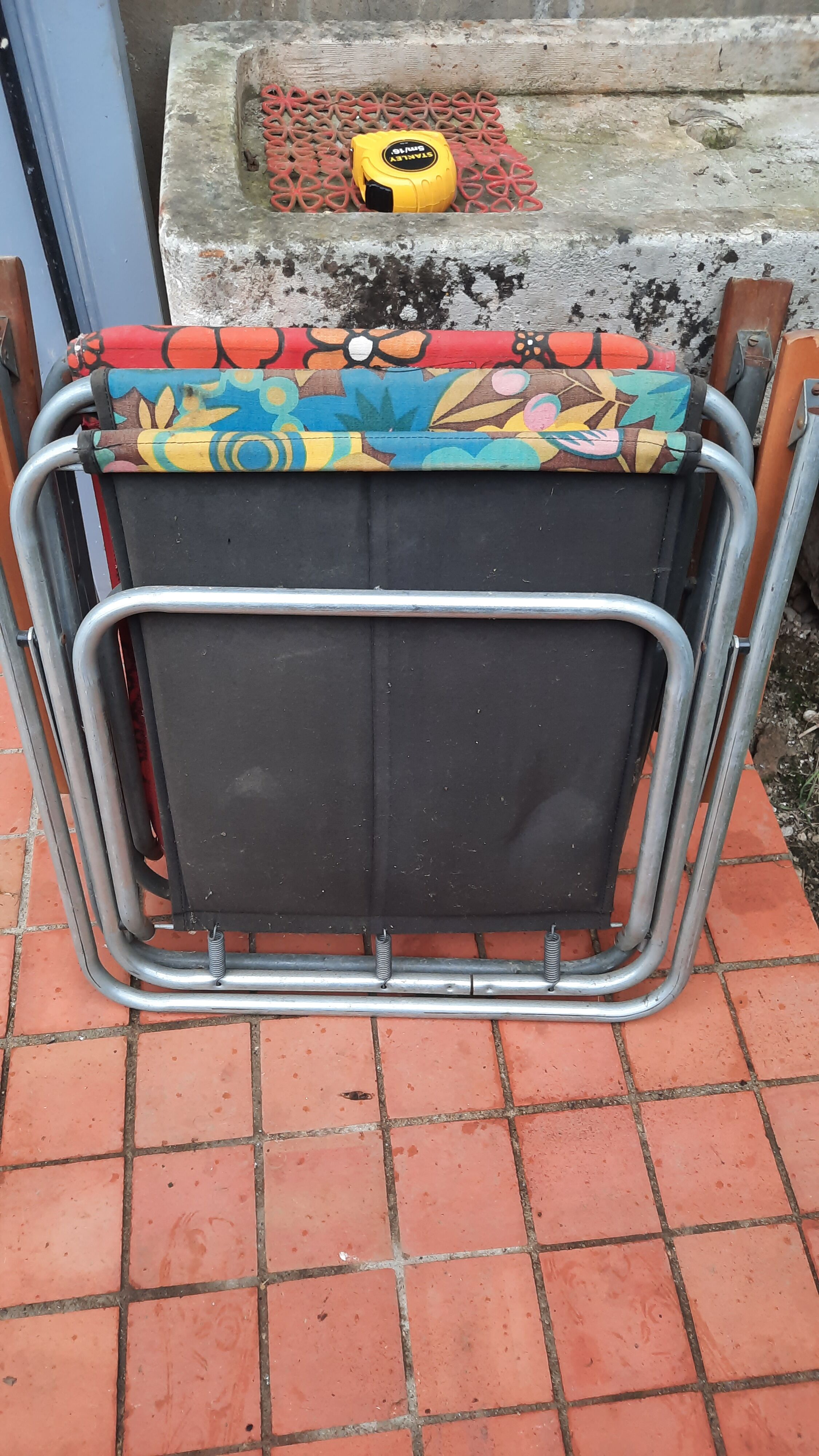 Pair of camping folding chairs