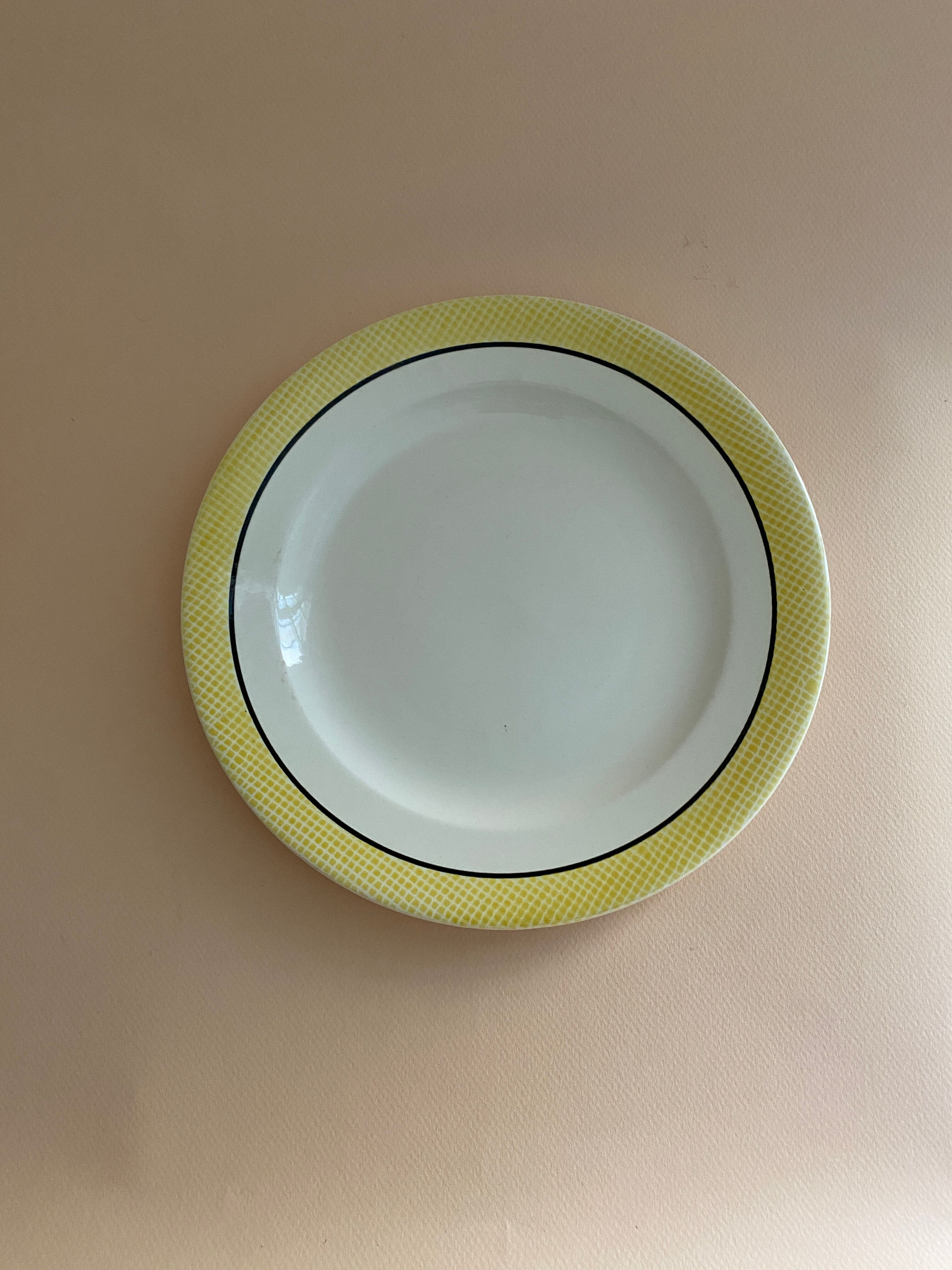 Salins plates yellow black