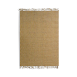Tapis en jute et coton jaune 190 x 290 cm