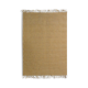 Carpet in jute and yellow cotton 190 x 290 cm