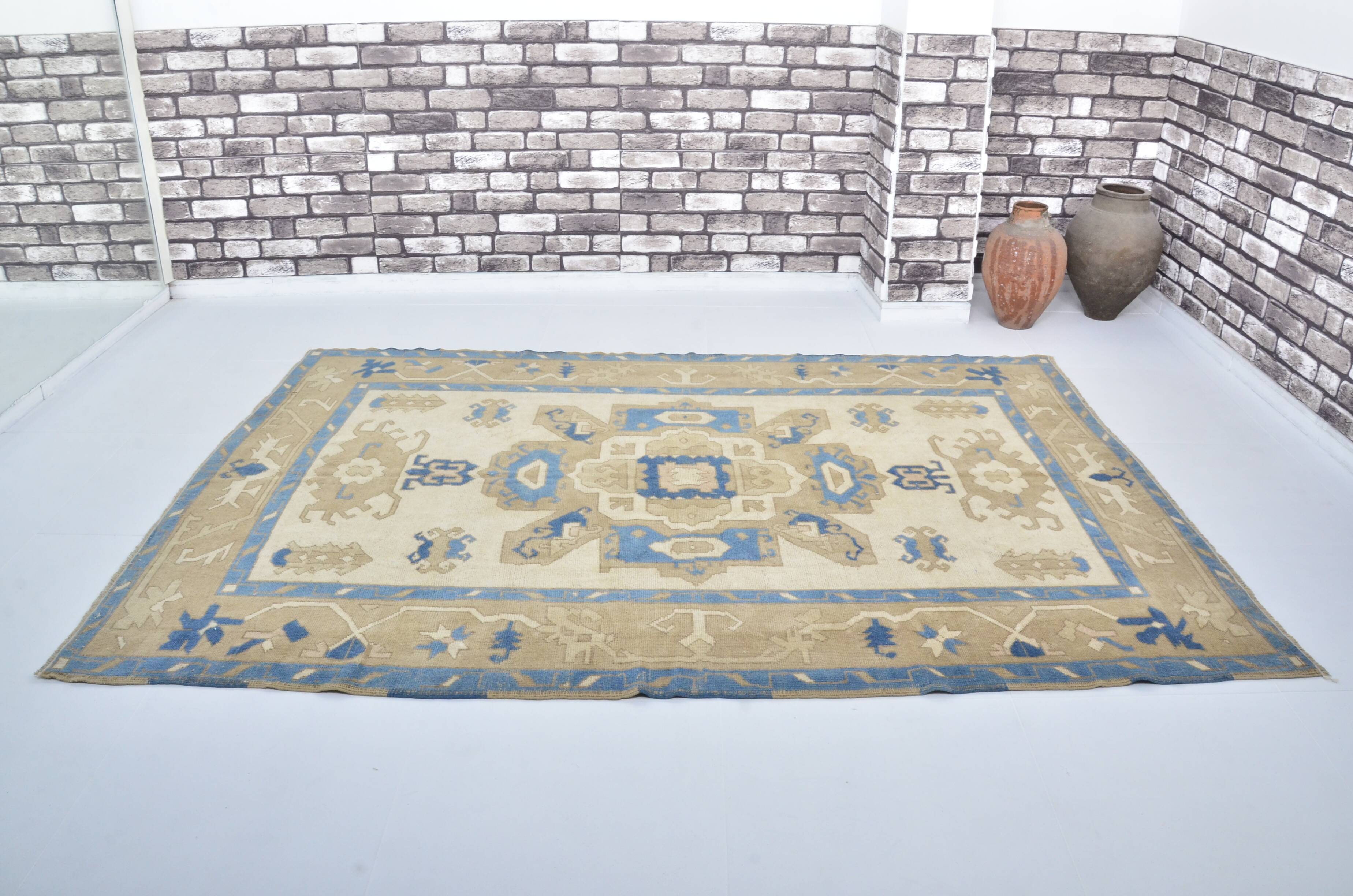 Oversized Oushak rug sku 3518