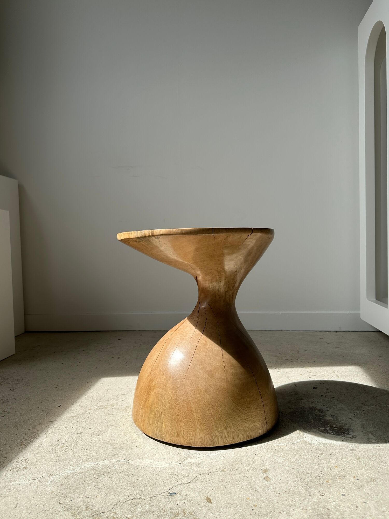 Solid wood sofa end