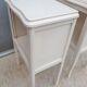Pair of white vintage bedside tables