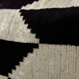 Set of two ikat velvet pillows