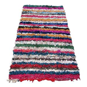 Tapis vintage marocain boucherouite