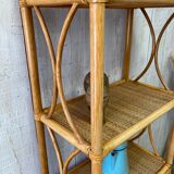 Vintage rattan floor