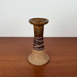 Danish studio pottery candlestick by Tue Poulsen for Tue Keramik, 1960s.