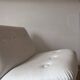 Vintage white armchair, France 1970