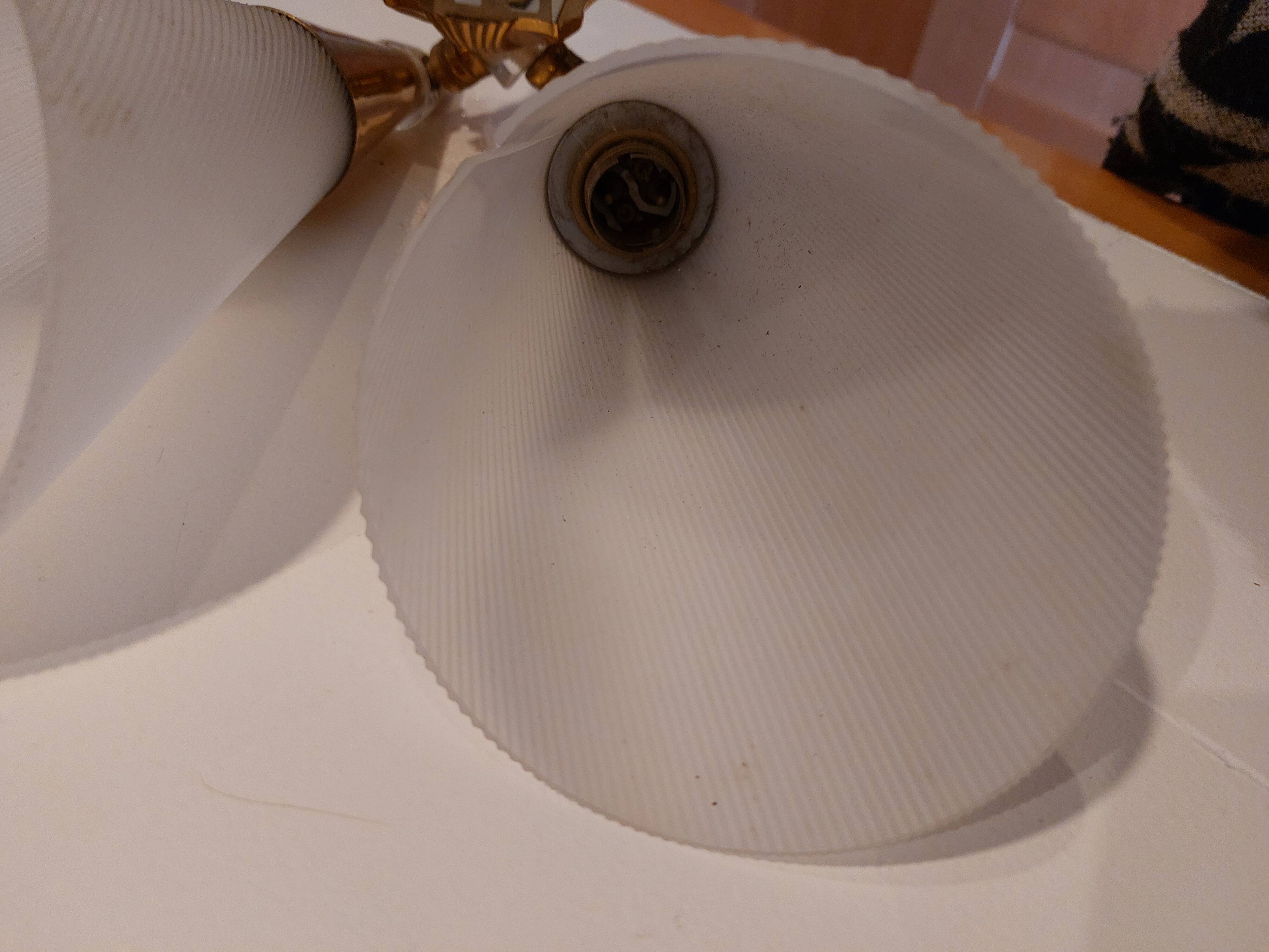 vintage double wall light, 50s-60s