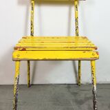 Vintage Yellow Industrial Chair, 1960s