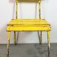 Chaise industrielle vintage jaune, années 1960
