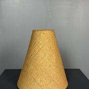Midcentury French brutalist rope table lamp in the style of Audoux & Minet