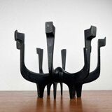 Danish metal candlestick in mid-century style by Gunnar Cyren for Dansk Designs Denmark, 1960s.