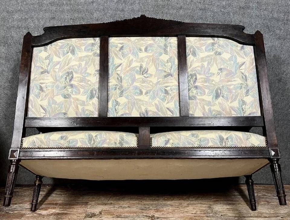 Louis XVI style living room in rosewood and gilding circa 1850