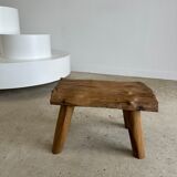 Stool in blond teak