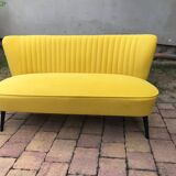Mid-century scandinavian modern velvet sofa, 1950