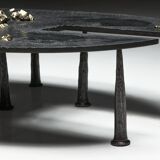 Thomas Serruys iron brutalist coffee table, Belgium, 2019