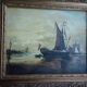 Tableau ancien, marine signée, fin XIXEME