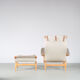 1960s “Pernilla” Chair + ottoman by Bruno Mathsson for DUX, Sweden