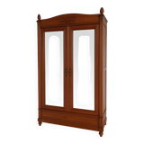 Armoire, penderie ancienne en bois massif avec miroirs