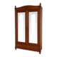 Antique solid wood wardrobe with mirrors