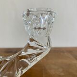 3-spoke glass candle holder