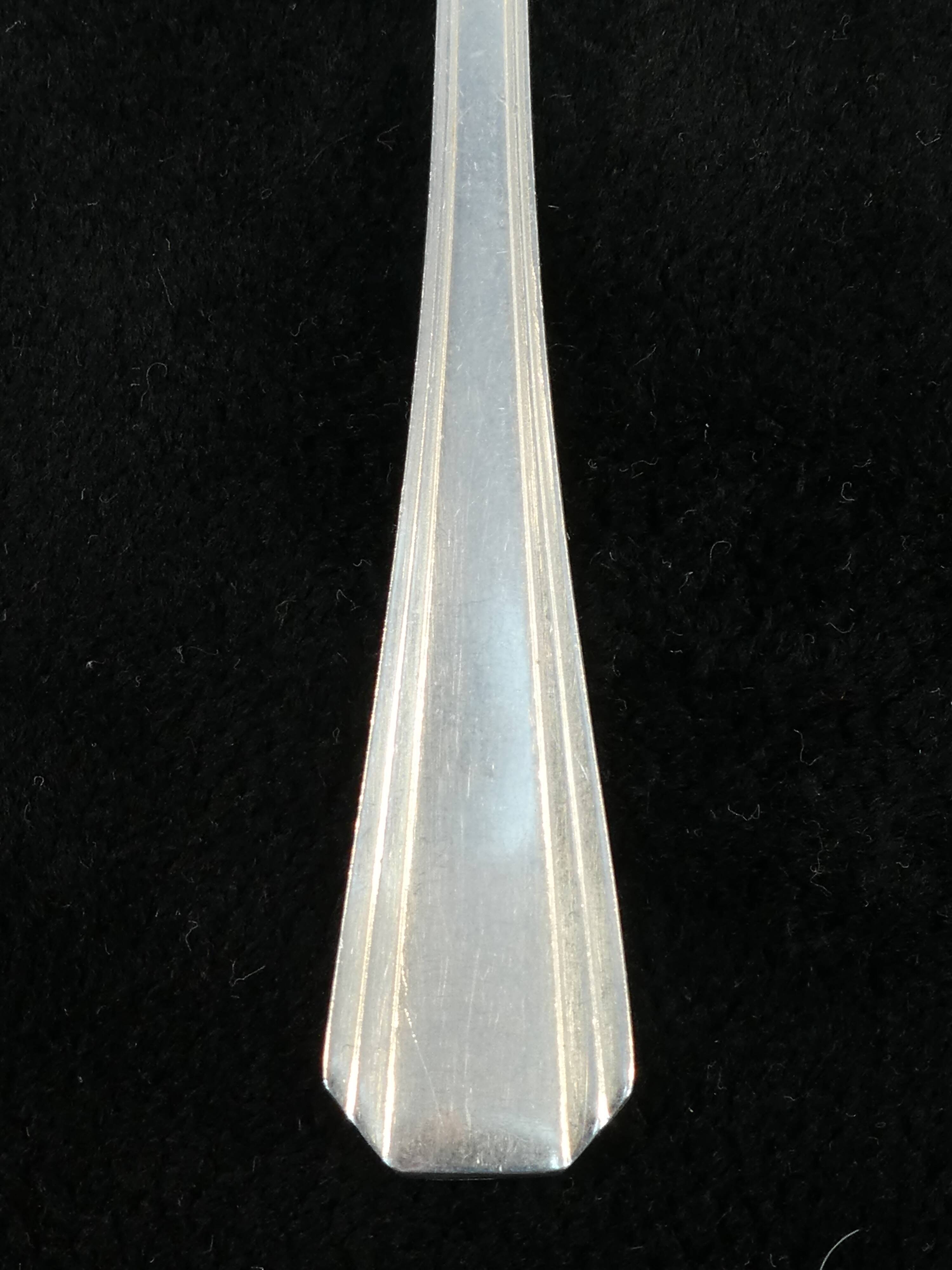 12 forks christofle art deco model boreal by luc lanel