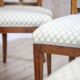 Vintage Elm Chairs in White Upholstery, 1950s, Set of 5