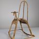 Children's rocking horse made of bamboo and rattan 1960s