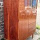 Vintage 1950s combined wardrobe in varnished mahogany – Scandinavian
