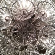 Chandelier Sputnik Dandelion mid-century glass 1970 s