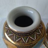 Pair of vintage satsuma vases