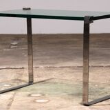 Peter Draenert Model 1022 Side table - Chrome & Glass, Germany 1960