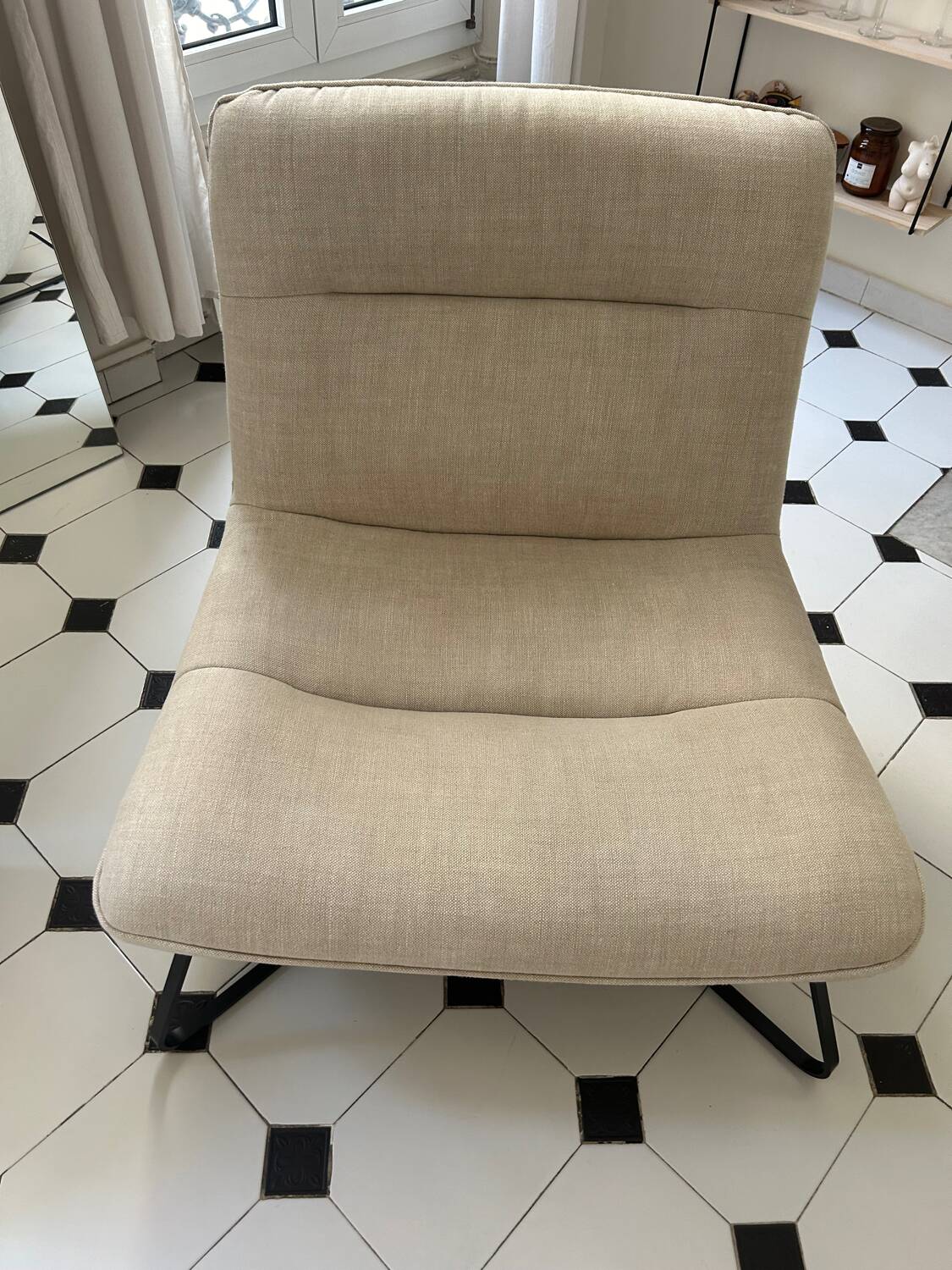 Linen armchair