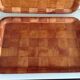 Pair of wooden tops Scandinavian style / vintage 60s-70s