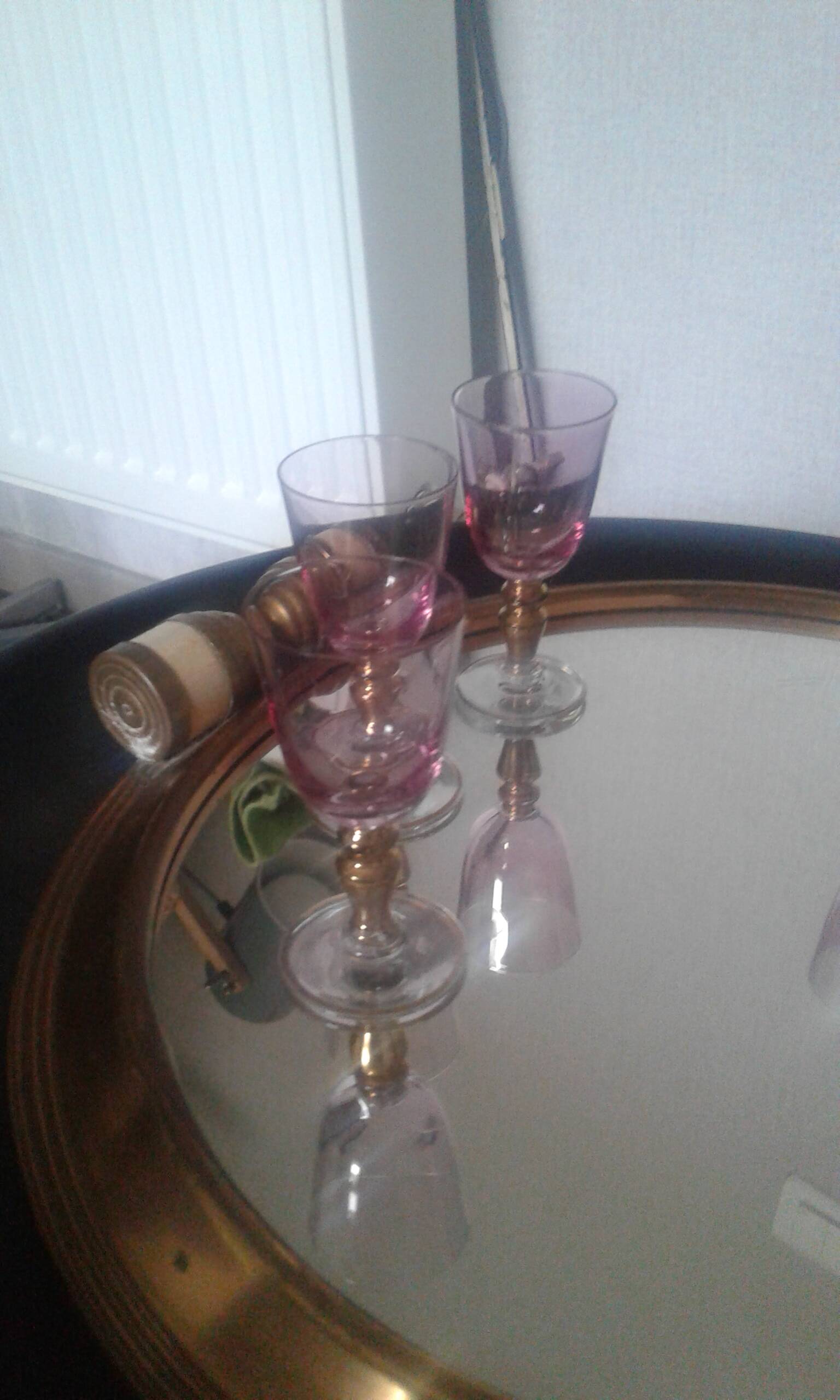 Bohemian crystal glasses