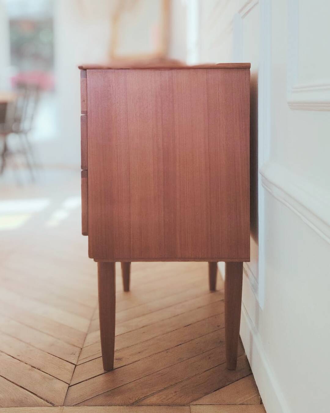 Renovated vintage English commode, 1950s-60s.
