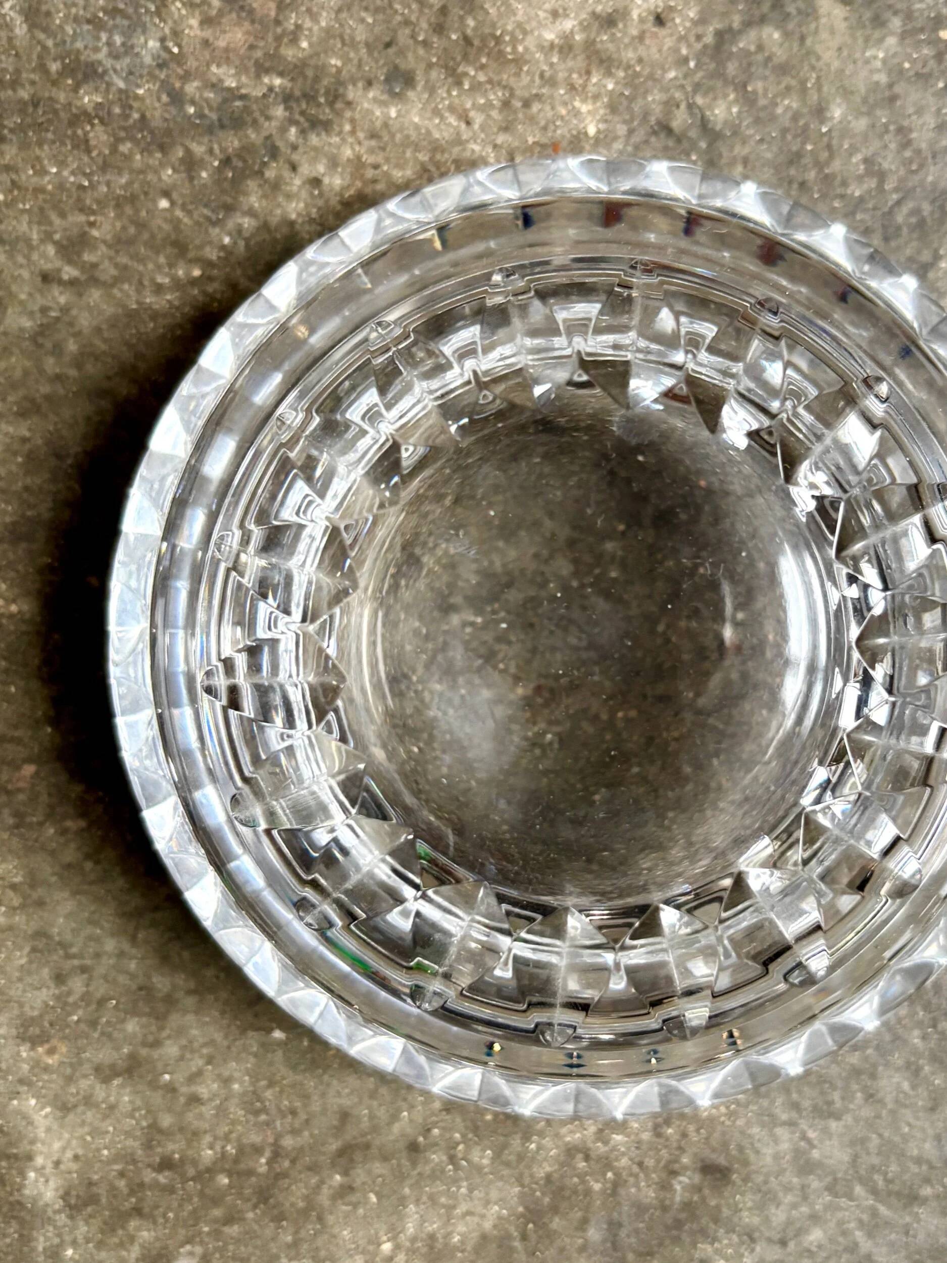 Baccarat cut crystal bonbonnière/jewelry box