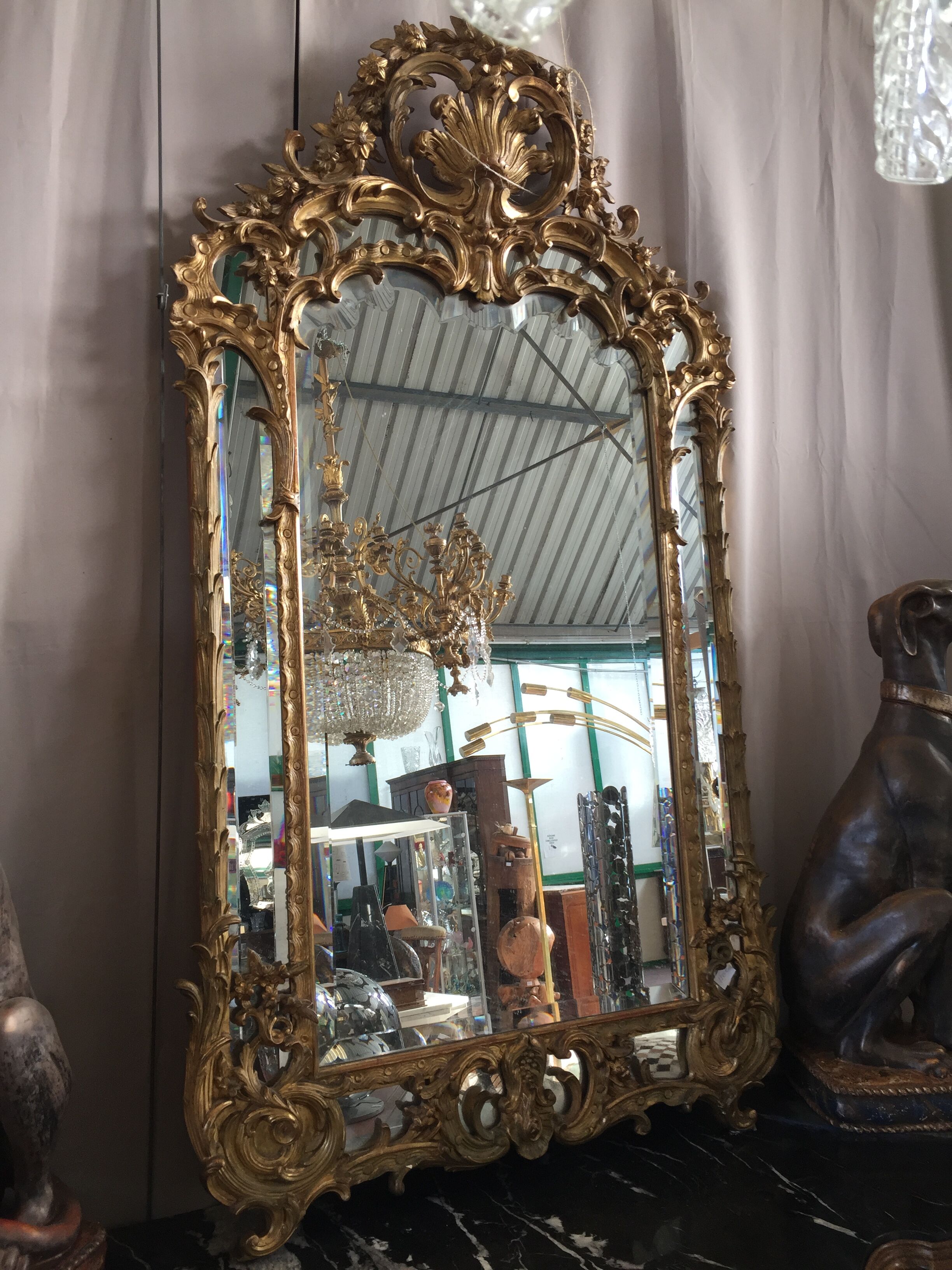Regency-style mirror  95x167cm