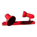 Applique 2 spots orientables en métal rouge