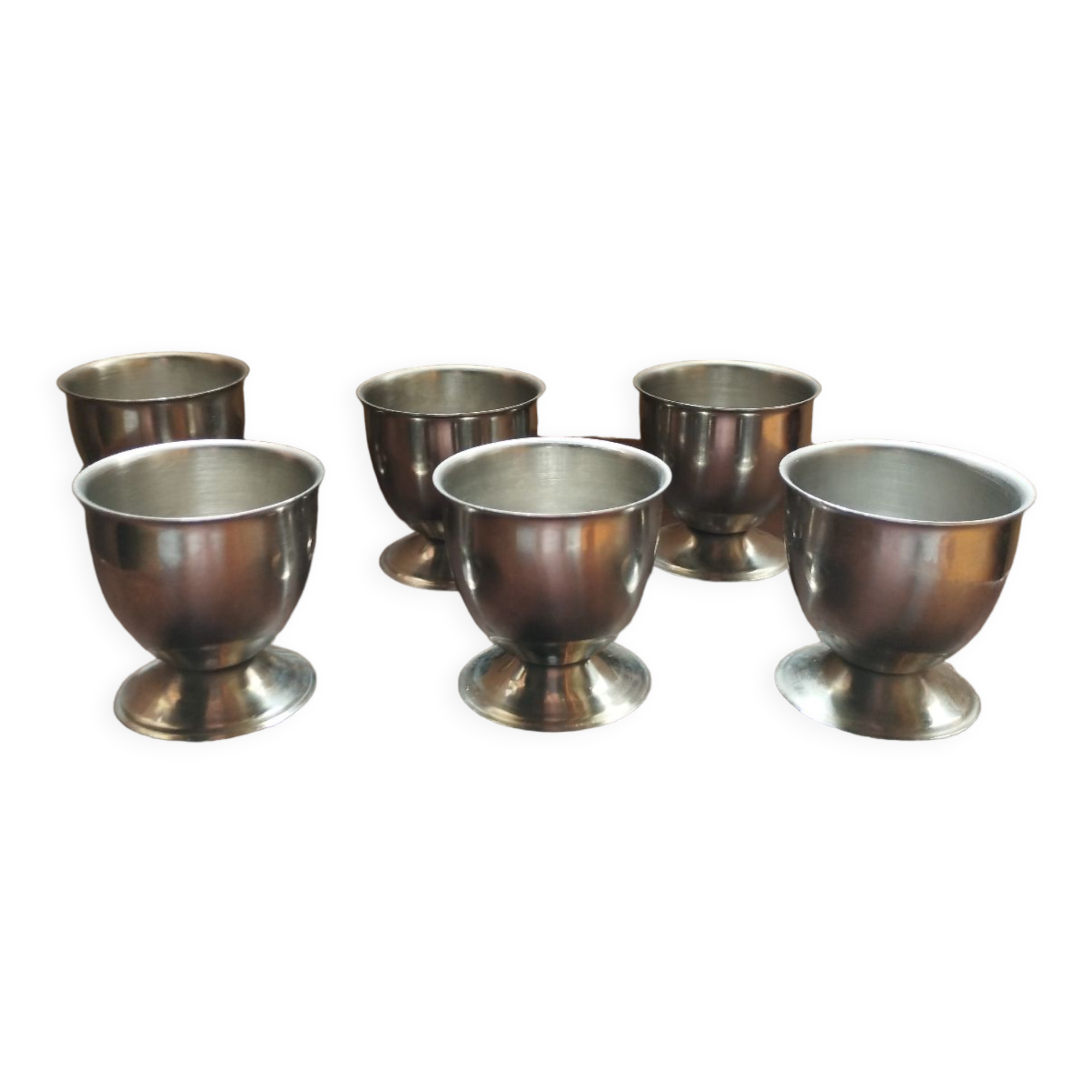 Stainless steel eggcups